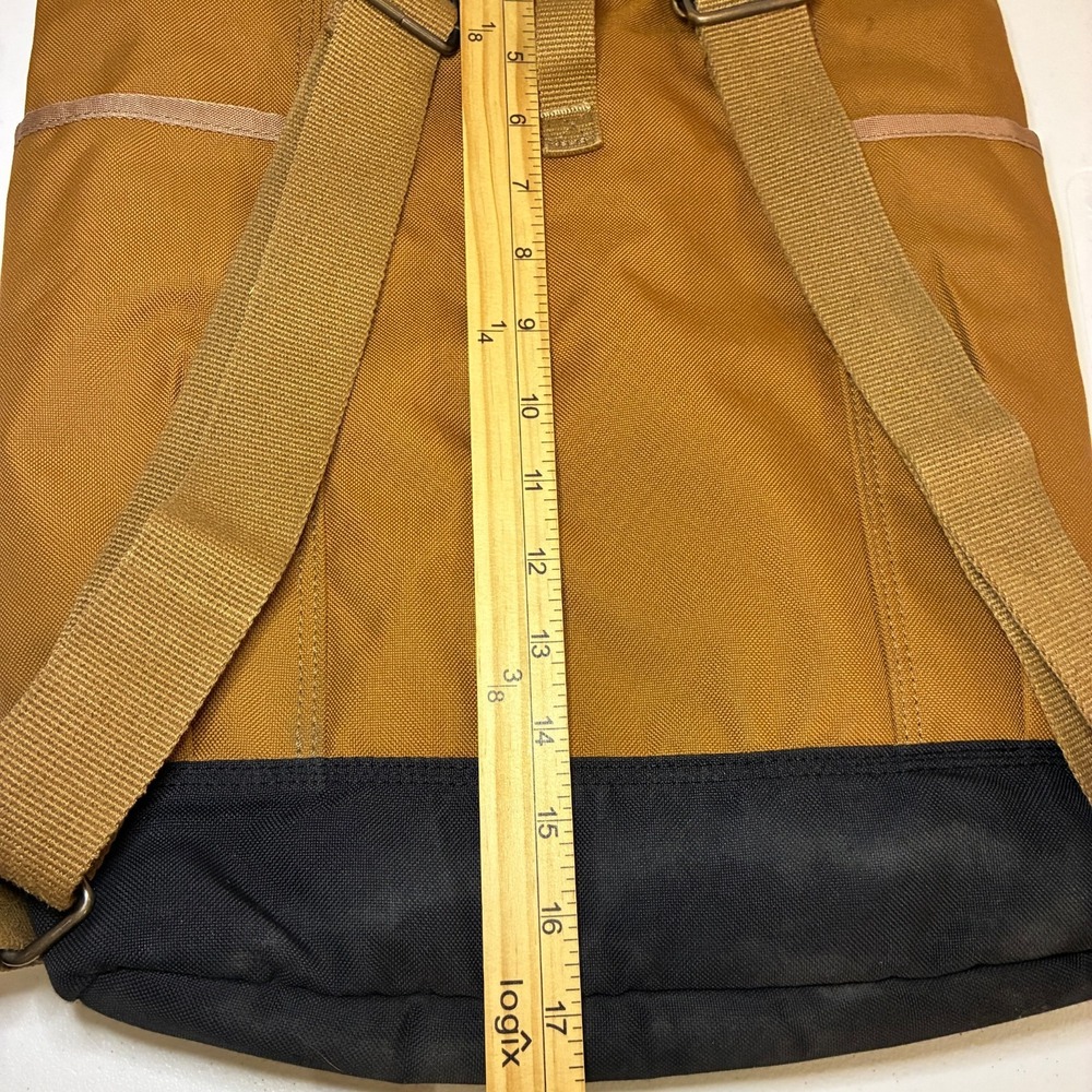 Carhartt Backpack Women's Brown Convertible Canvas Multi Pockets Gorpcore - Picture 14 of 15